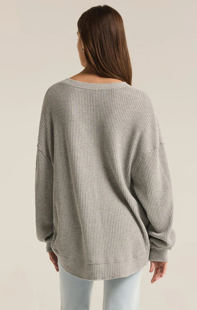 Jax Cozy Waffle Top - Beloved Boutique
