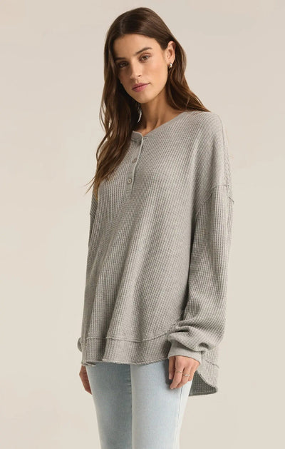 Jax Cozy Waffle Top - Beloved Boutique