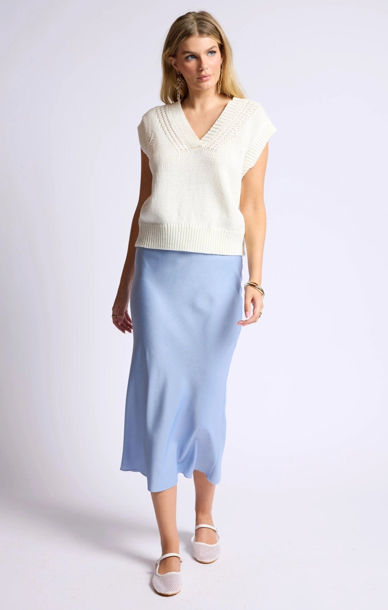Jess Bias Midi Skirt - Beloved Boutique