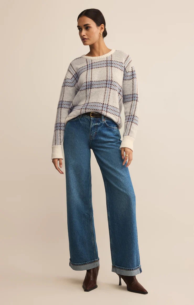 Junction Plaid Sweater - Beloved Boutique