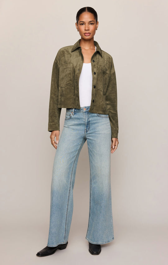 All Day Suede Cropped Jacket