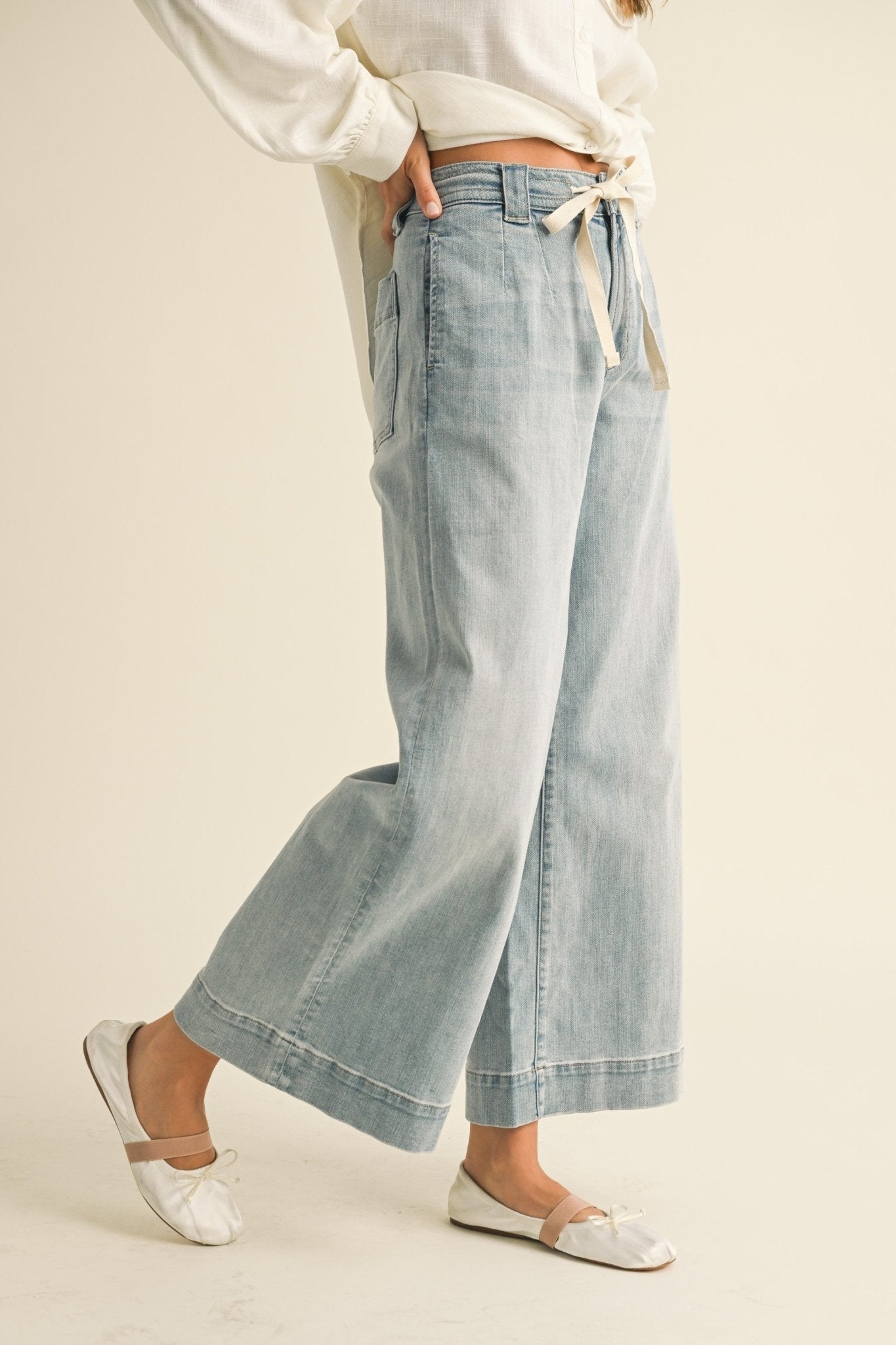 Lilly Wide Leg Denim - Beloved Boutique