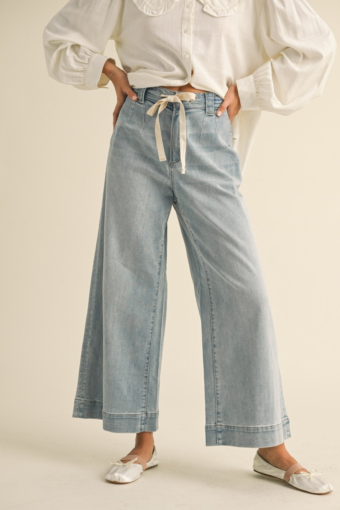 Lilly Wide Leg Denim - Beloved Boutique