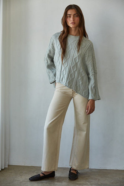 Lioness Cable Knit Sweater - Beloved Boutique