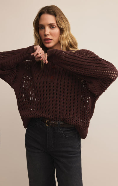 Looking Glass Polo Sweater - Beloved Boutique