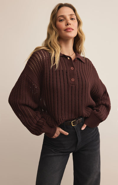 Looking Glass Polo Sweater - Beloved Boutique