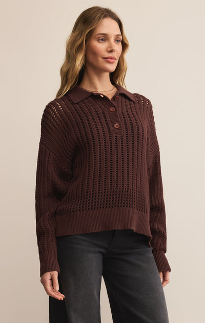 Looking Glass Polo Sweater - Beloved Boutique