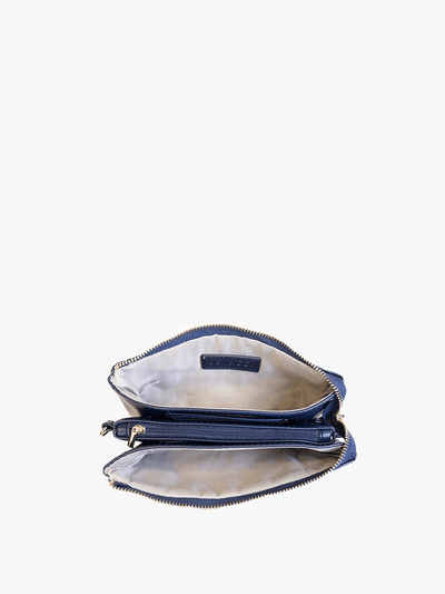 M013PLD Riley Plaid Monogrammable 3 Compartment Crossbody/Wristlet - Beloved Boutique