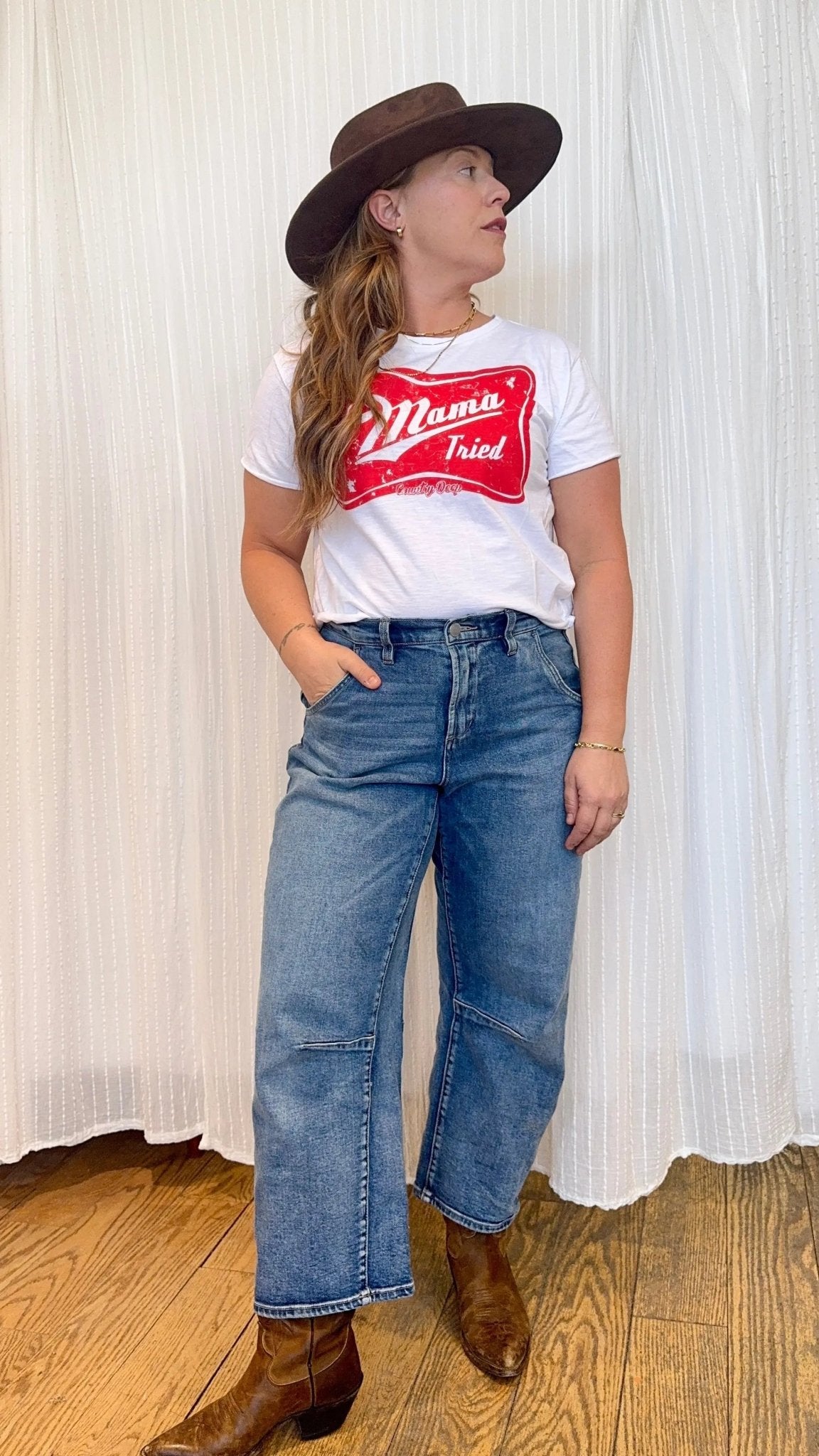 Mama Tried Crop Tee - Beloved Boutique