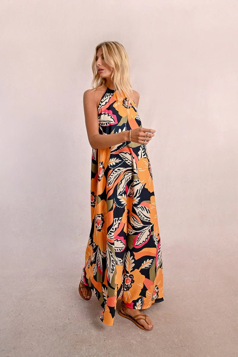Mango Halter Dress - Beloved Boutique