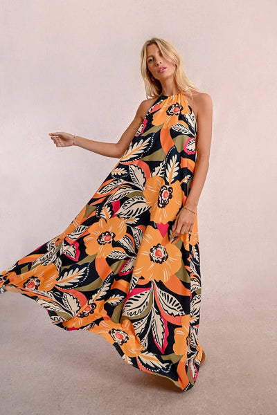 Mango Halter Dress - Beloved Boutique