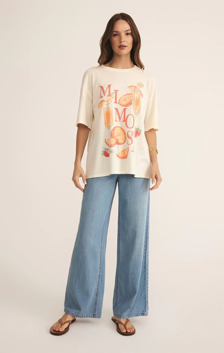 Mimosa SoCal Oversized Tee - Beloved Boutique