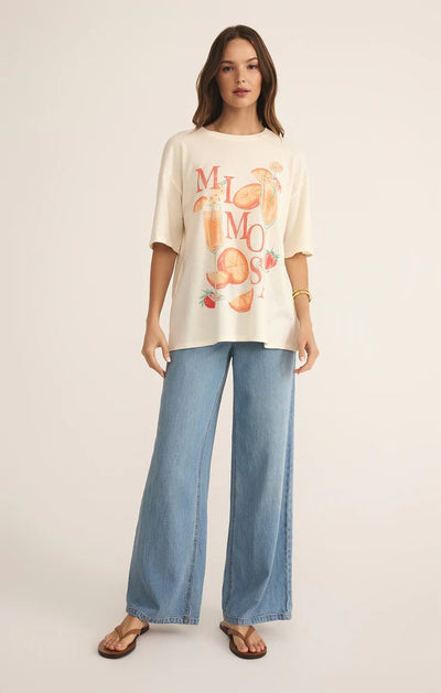 Mimosa SoCal Oversized Tee - Beloved Boutique