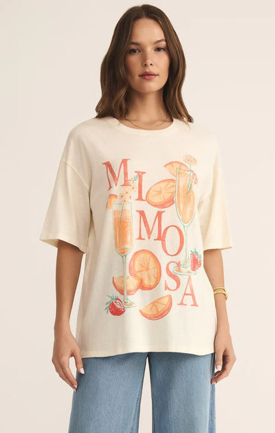 Mimosa SoCal Oversized Tee - Beloved Boutique