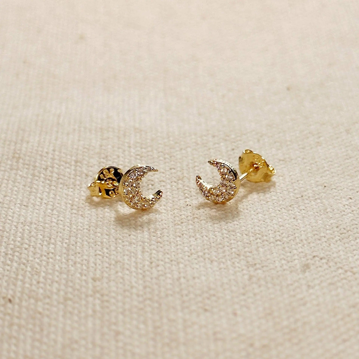 Mini Crescent Moon Stackable Earrings - Beloved Boutique
