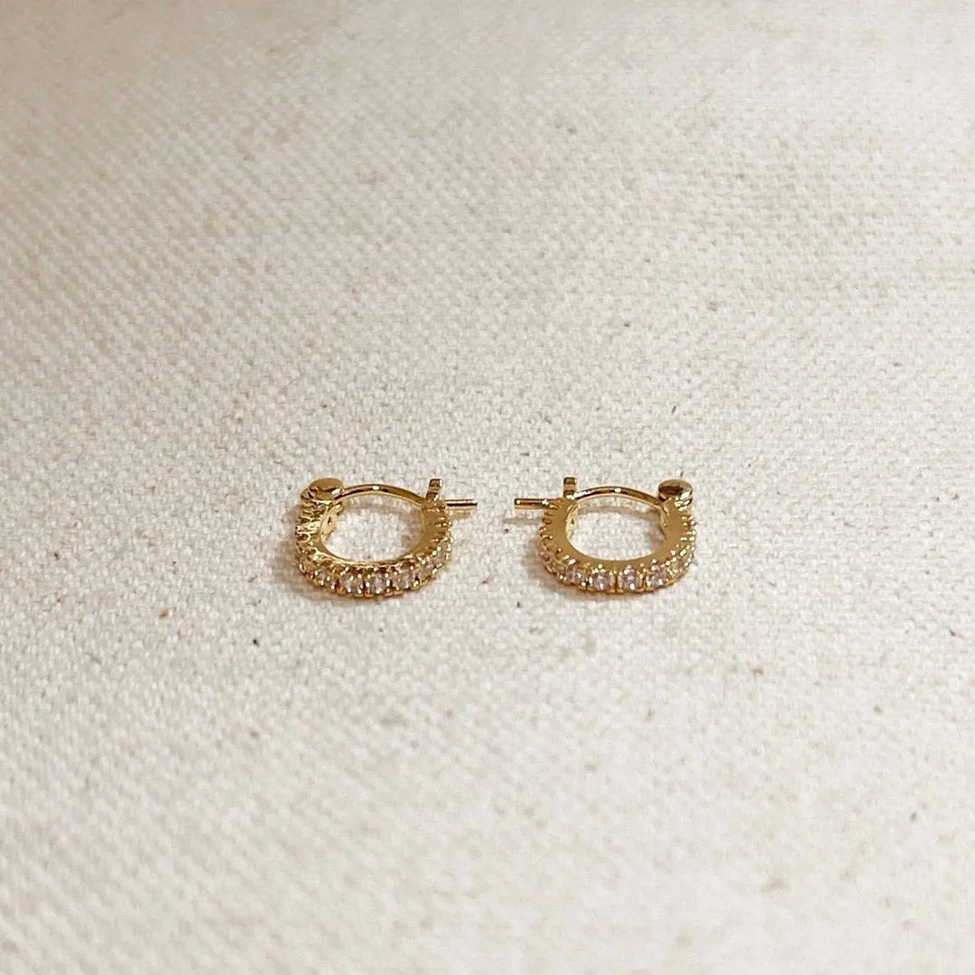 Mini CZ Clicker Earrings - Beloved Boutique