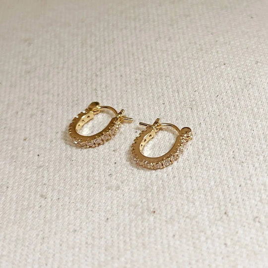Mini CZ Clicker Earrings - Beloved Boutique