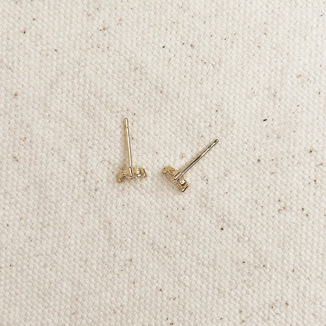 Mini Flower CZ Stud Earrings - Beloved Boutique