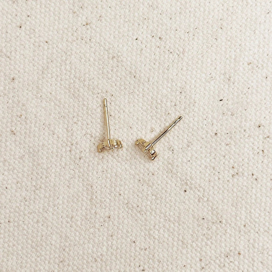 Mini Flower CZ Stud Earrings - Beloved Boutique