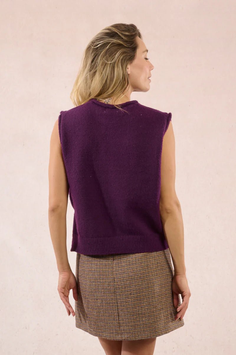 Moxie Sleeveless Sweater - Beloved Boutique