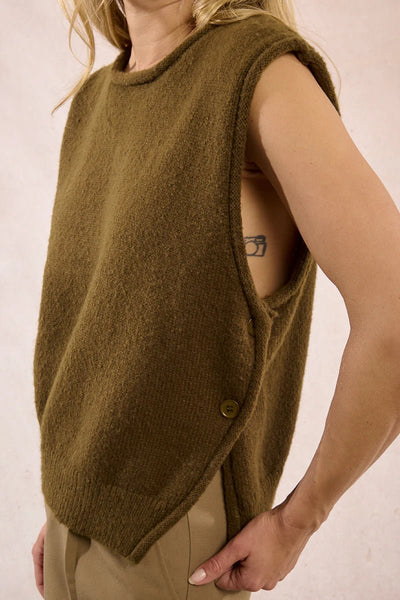 Moxie Sleeveless Sweater - Beloved Boutique