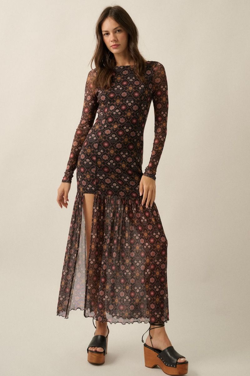Birdie Mesh Maxi Dress