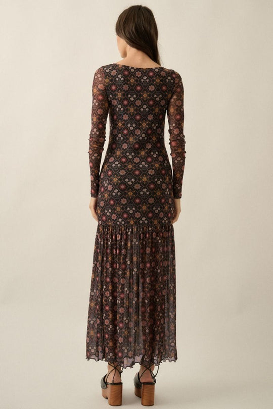 Birdie Mesh Maxi Dress