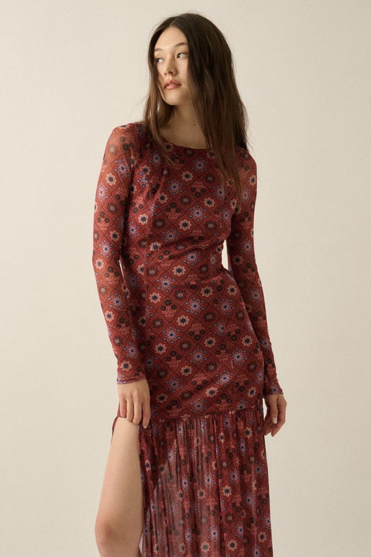 Birdie Mesh Maxi Dress