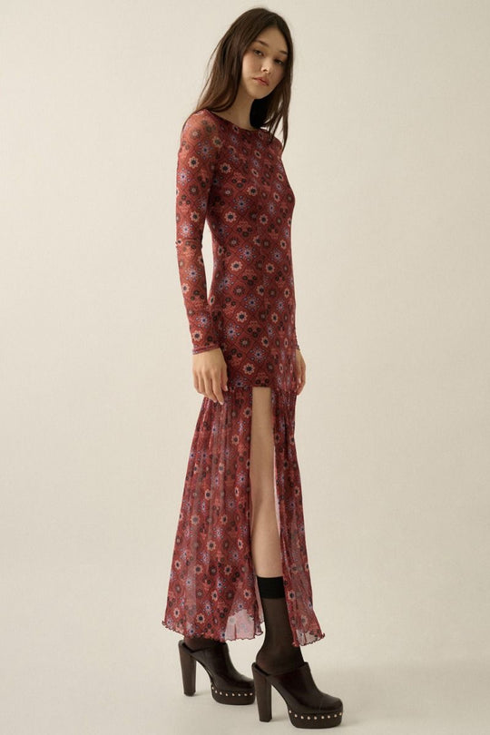 Birdie Mesh Maxi Dress