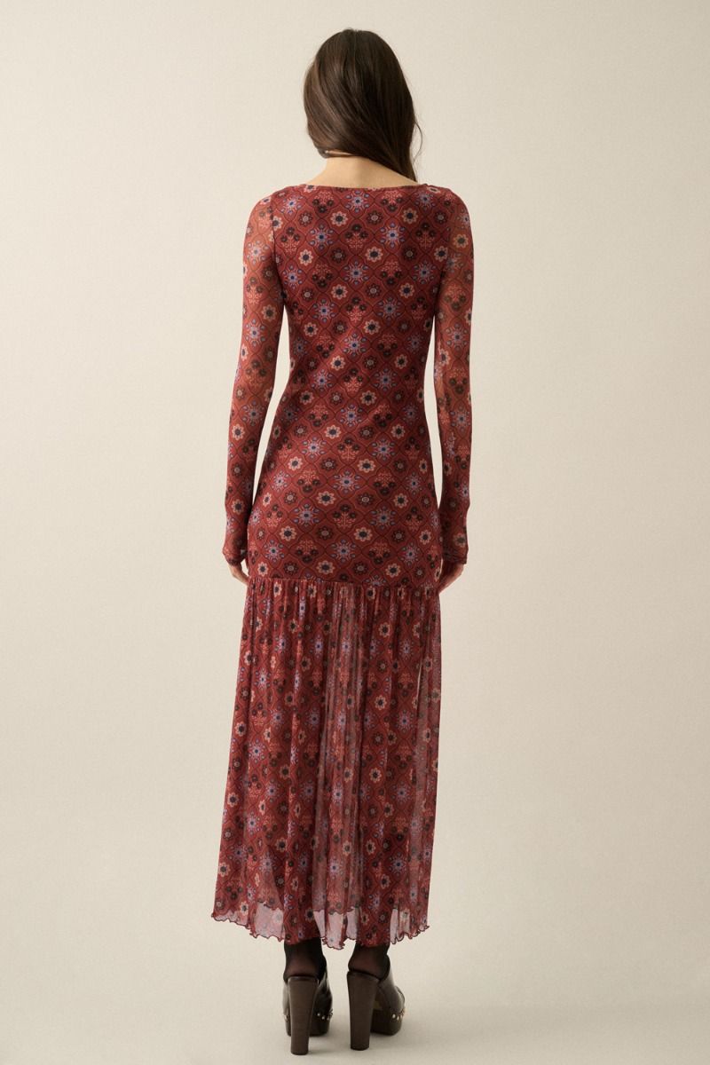 Birdie Mesh Maxi Dress