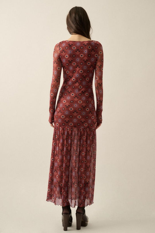 Birdie Mesh Maxi Dress