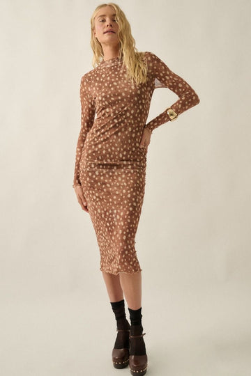 Fawn Mesh Maxi Dress