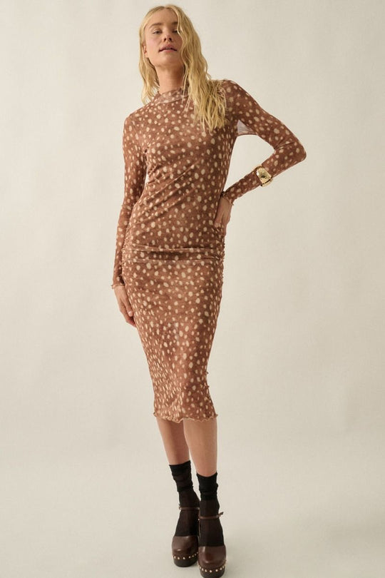 Fawn Mesh Maxi Dress