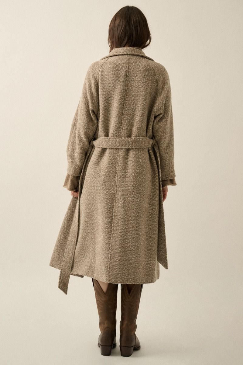 Clio Herringbone Coat