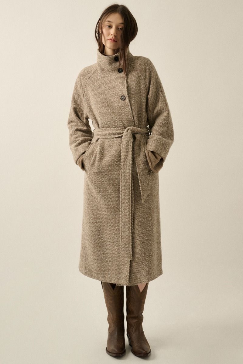 Clio Herringbone Coat