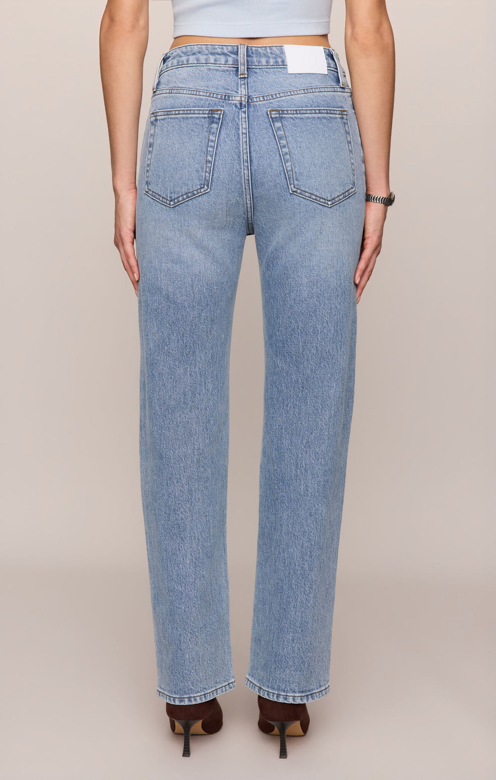 The Muse High Rise Straight Denim