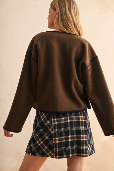 Nova Stitched Jacket - Beloved Boutique