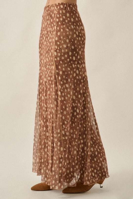 Oh Deer Mesh Maxi Skirt