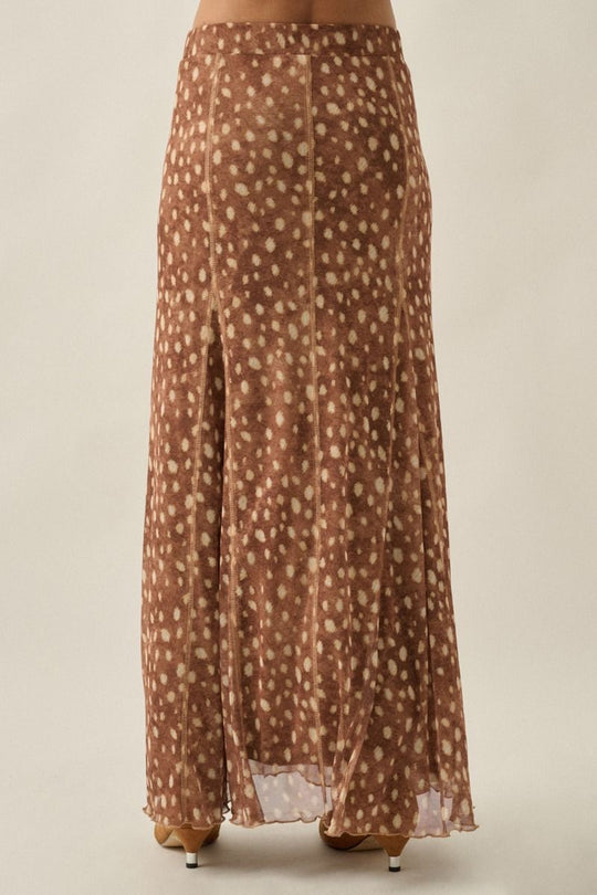 Oh Deer Mesh Maxi Skirt