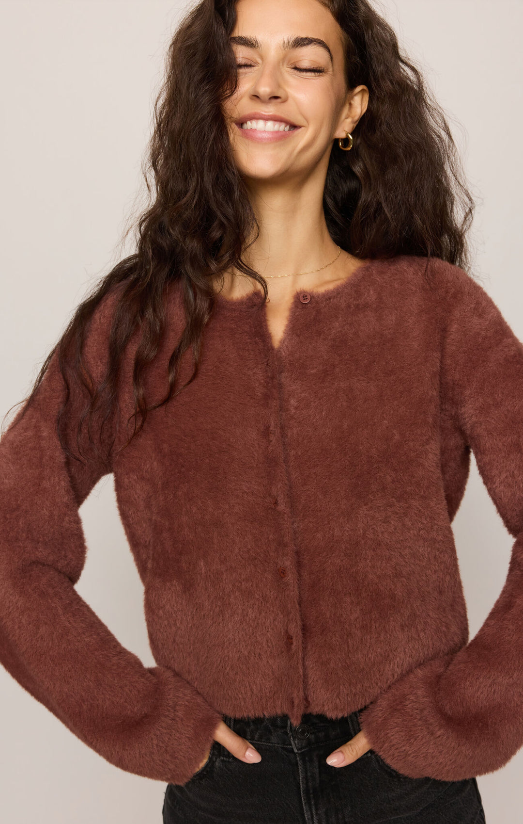 Winterglow Fluffy Cardigan