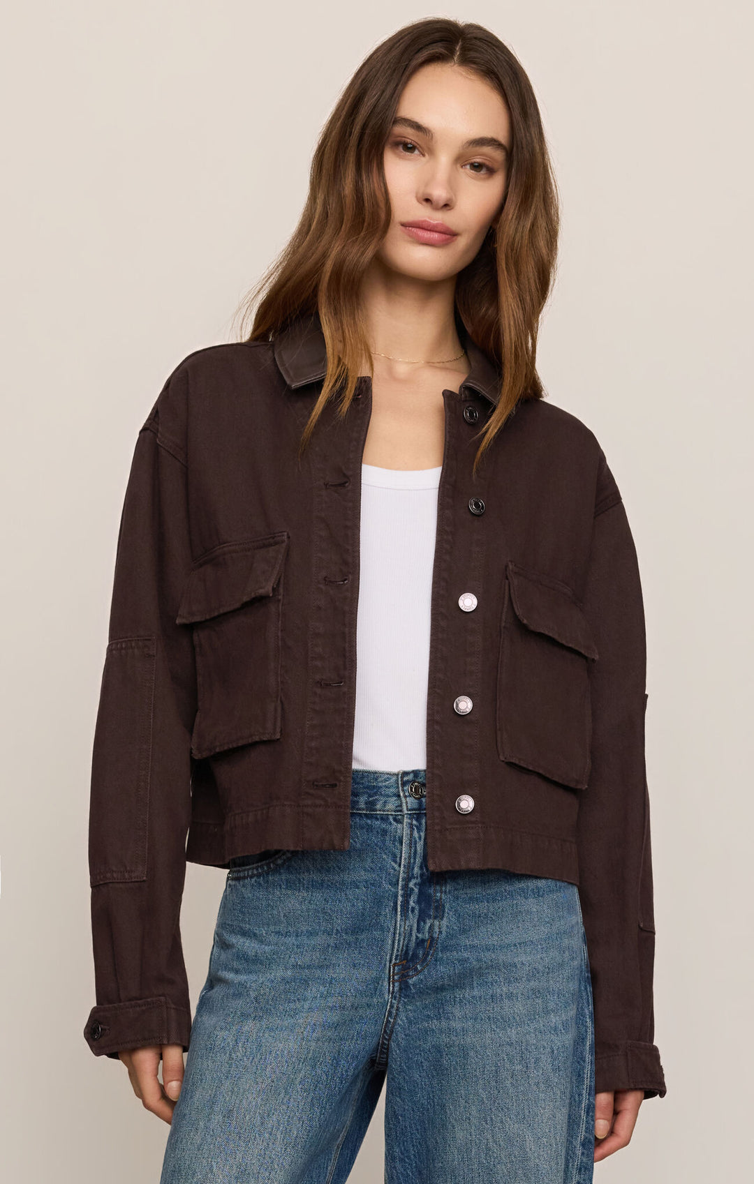 Rey Cropped Chore Jacket