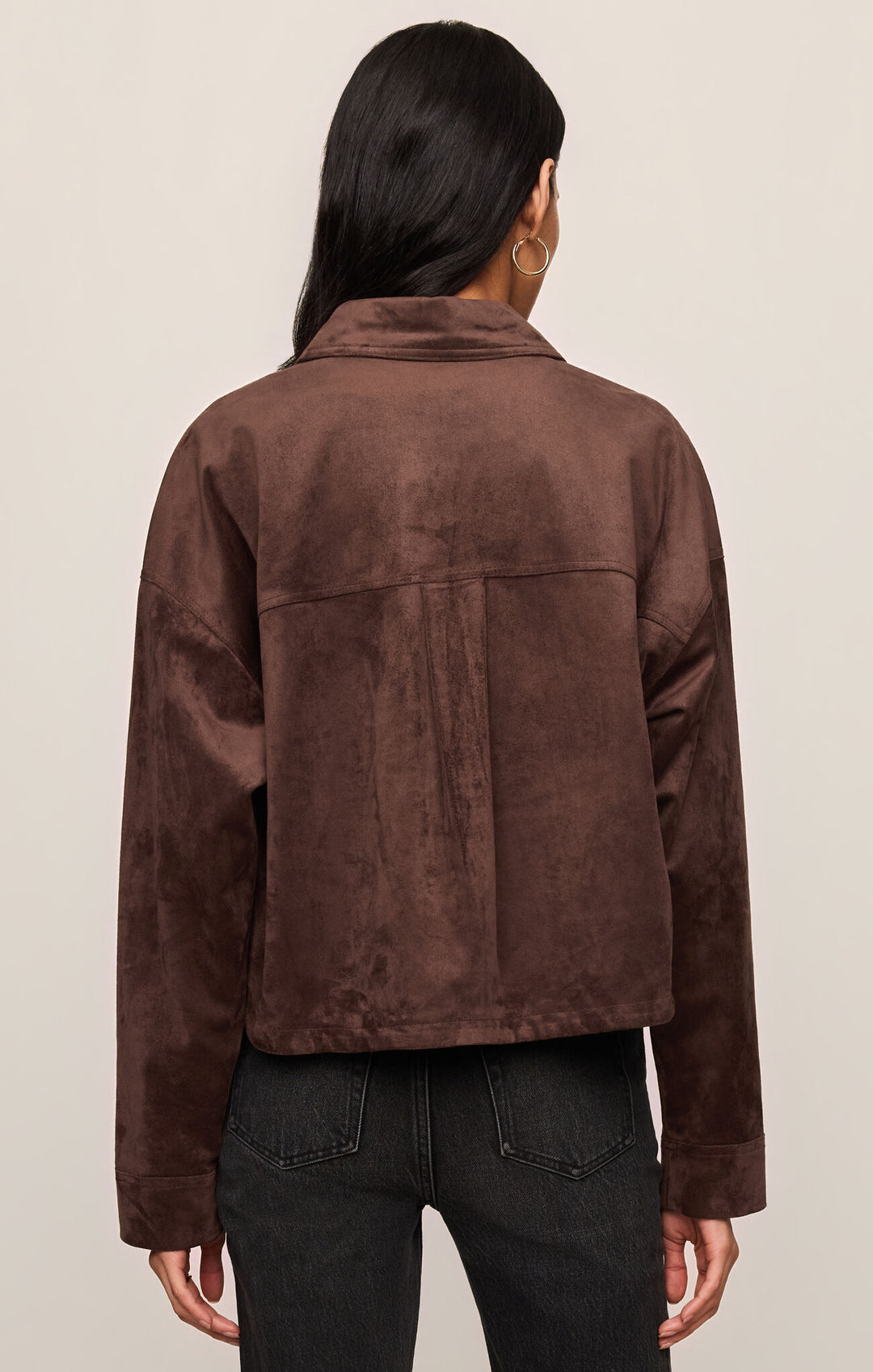 All Day Suede Cropped Jacket
