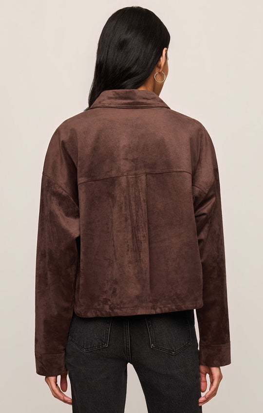 All Day Suede Cropped Jacket