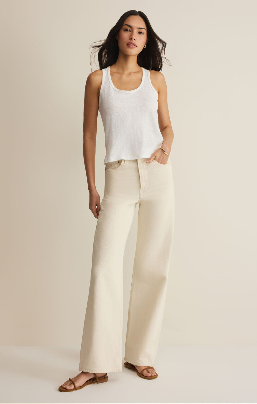 Julian Crochet Tank - Beloved Boutique 