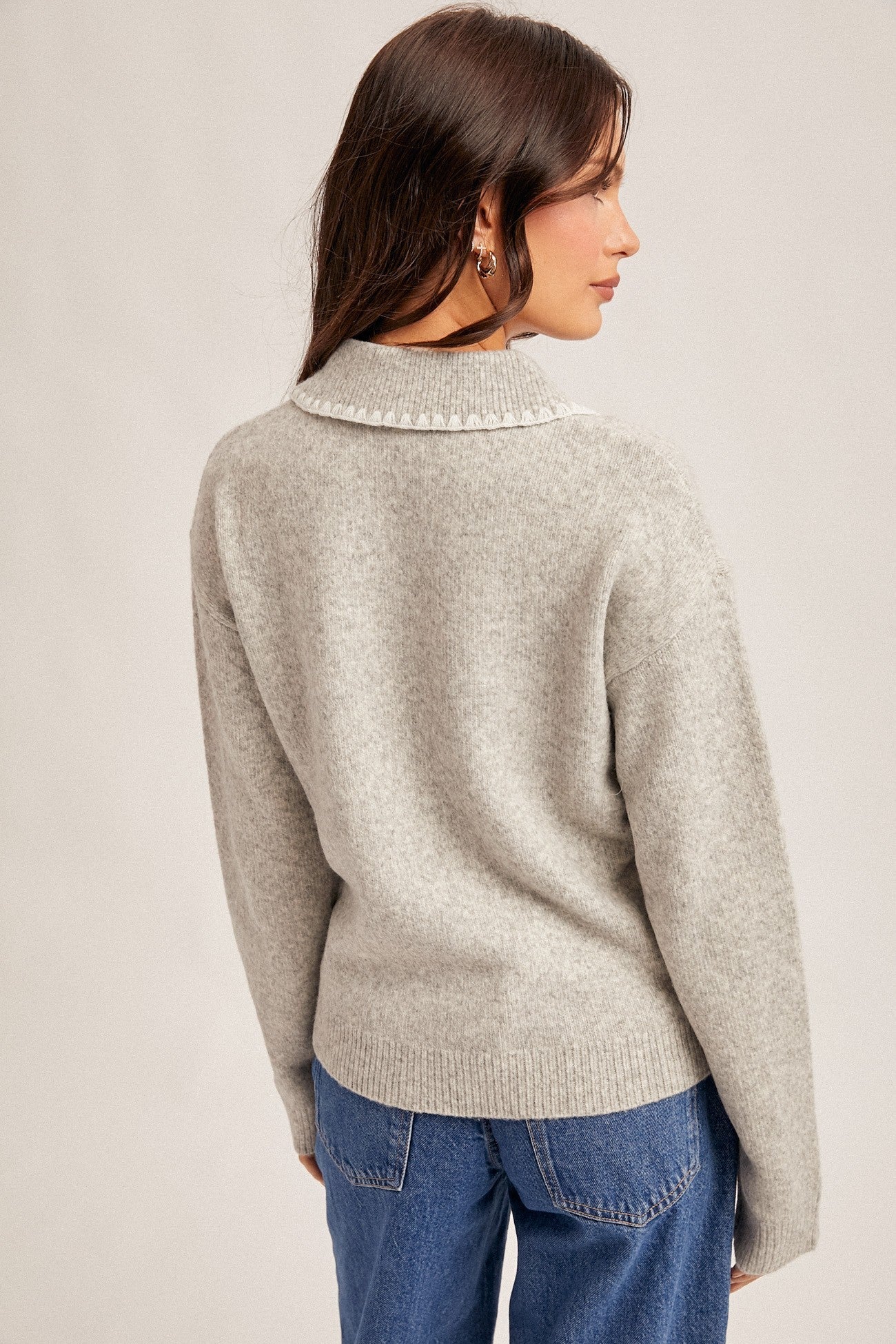 Penelope Polo Sweater - Beloved Boutique