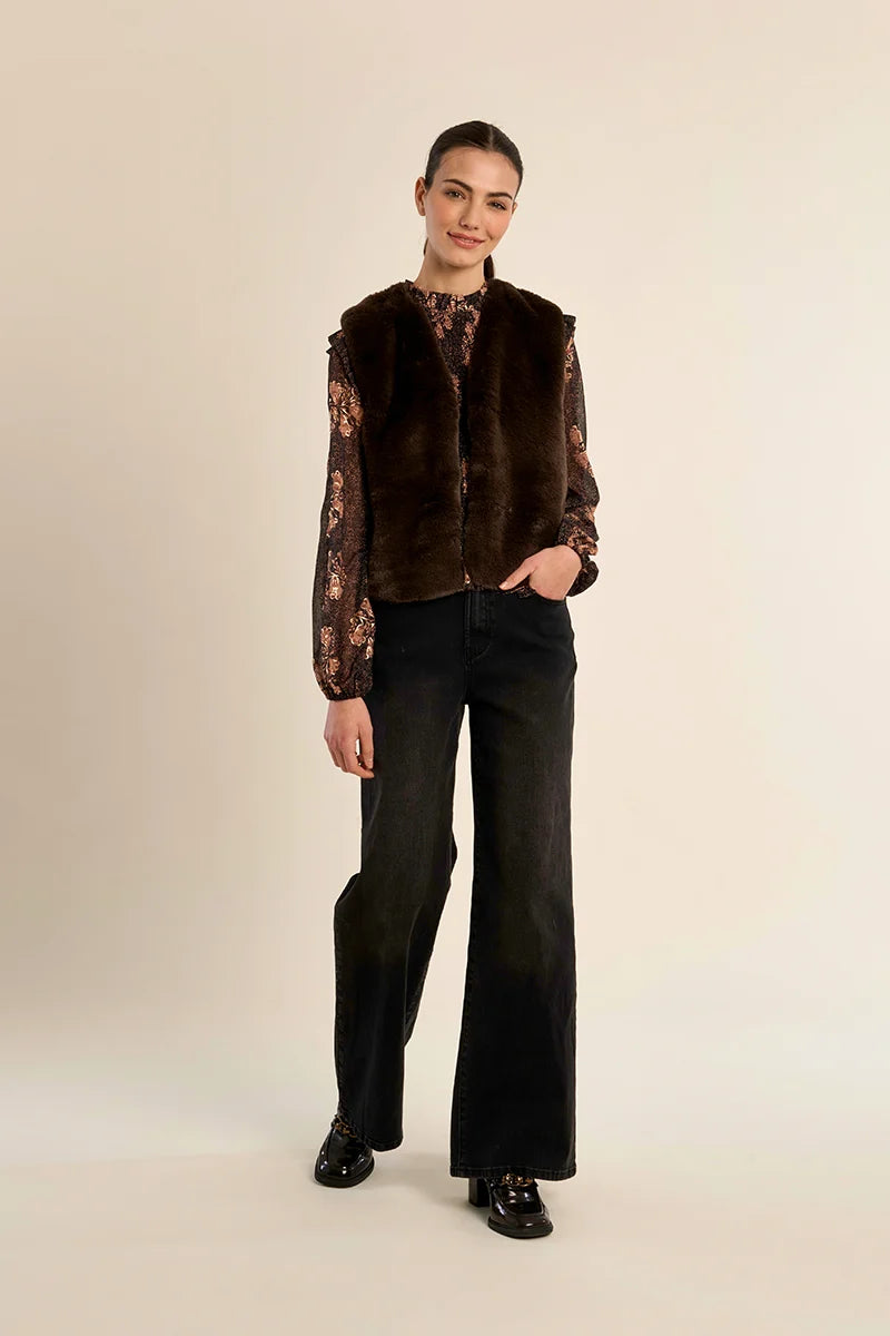 Wisteria Faux Fur Vest