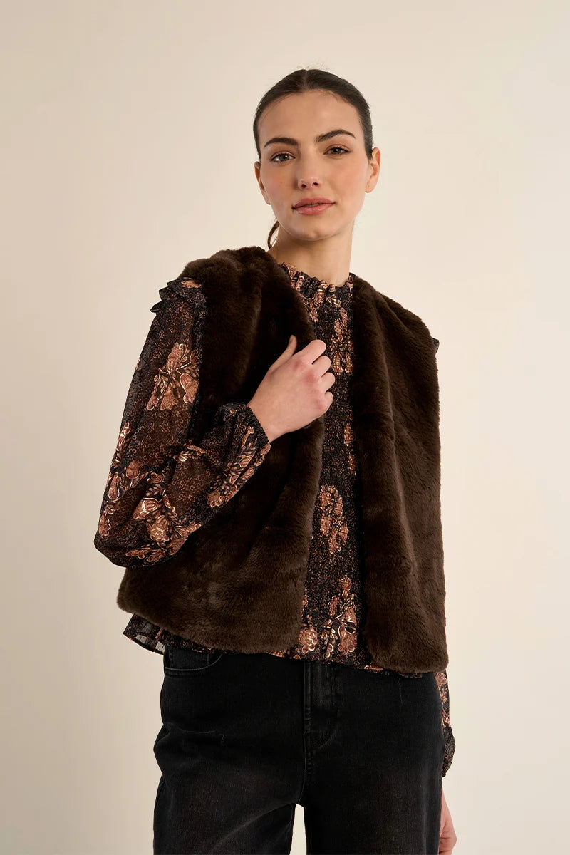 Wisteria Faux Fur Vest