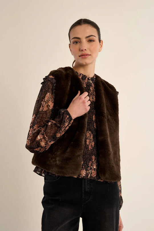 Wisteria Faux Fur Vest