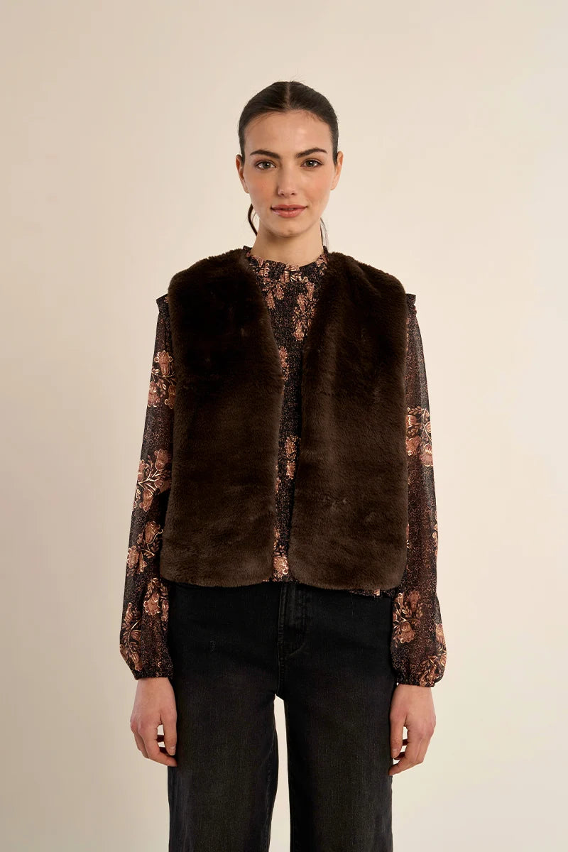 Wisteria Faux Fur Vest