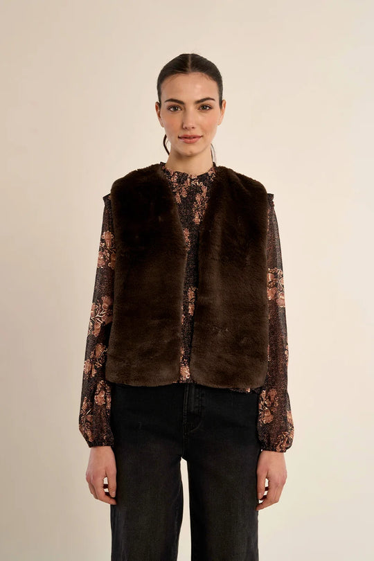 Wisteria Faux Fur Vest